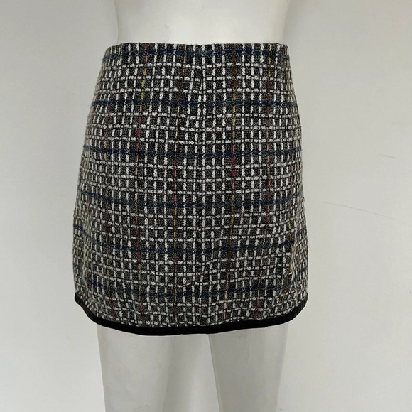 Jack Women's Black Multicolored Pencil Mini Skirt Fully Lined Size US 8 - Picture 3 of 7